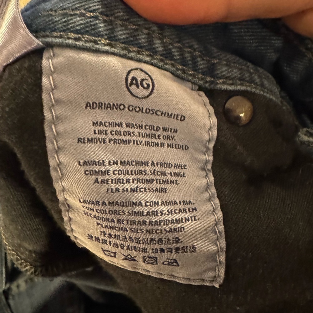 AG Adriano Goldschmied Blue Straight Jeans 30x34 - Picture 9 of 9